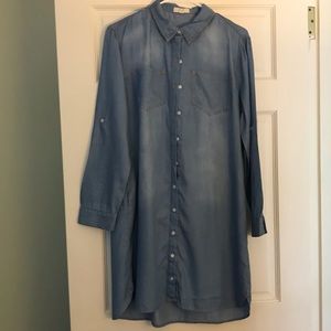 Lightweight Denim Dress, Size Small